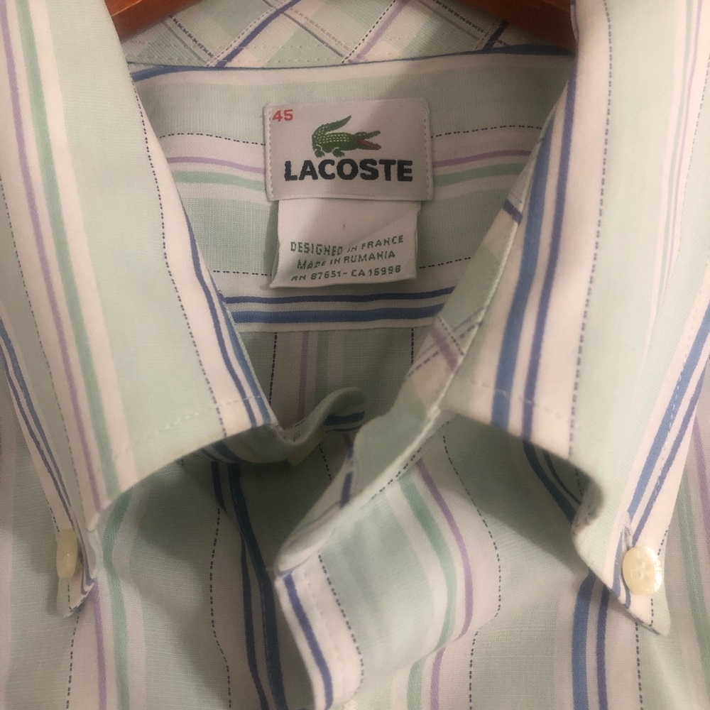Lacoste Casual Button Down Shirt Mens (45)